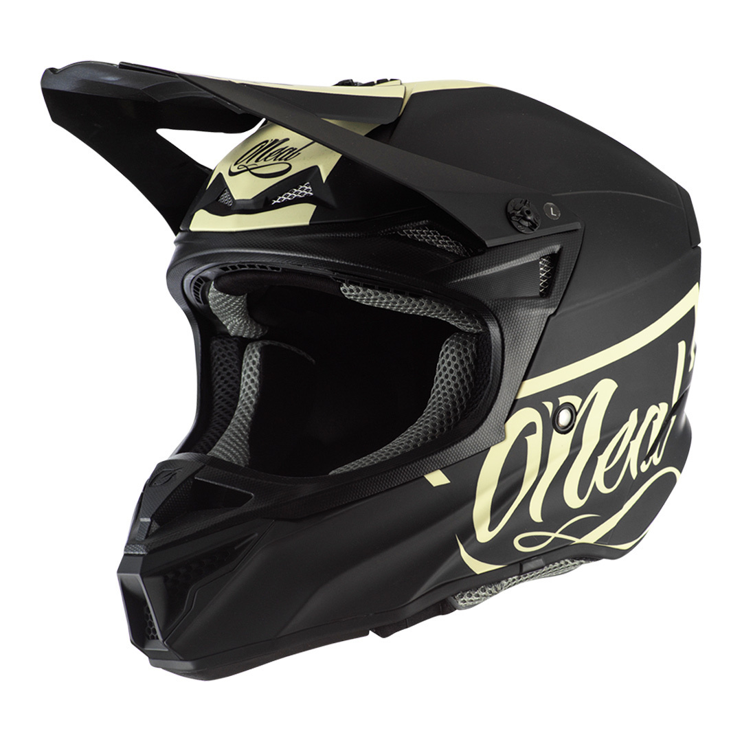 Шлем Oneal 5Series Polyacrylite Reseda для мотокросса, черный
