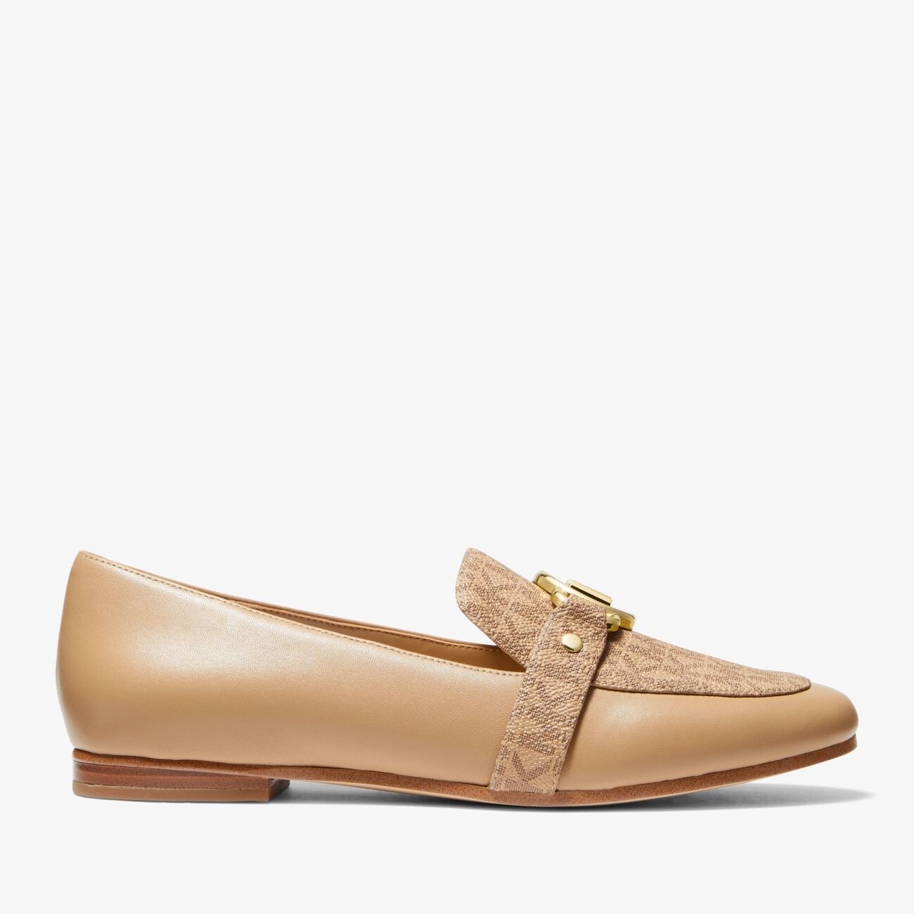 

Лоферы Michael Michael Kors Rory Leather and Logo, бежевый