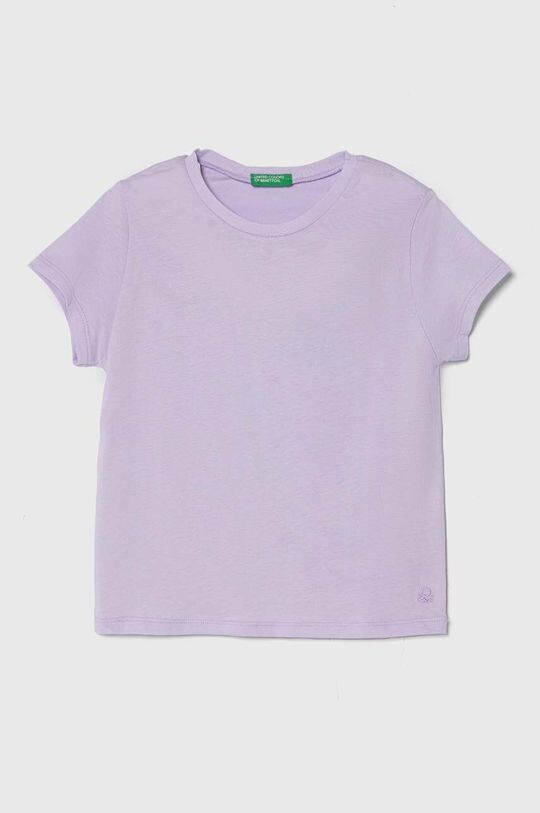 

United Colors of Benetton Детская хлопковая футболка, фиолетовый