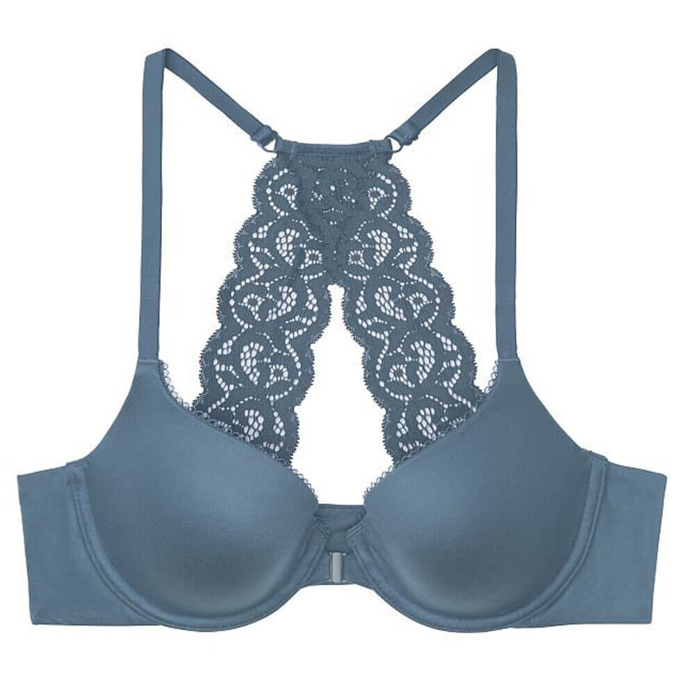 

Бюстгальтер на легкой подкладке Victoria's Secret Body by Victoria Smooth Demi, сине-серый