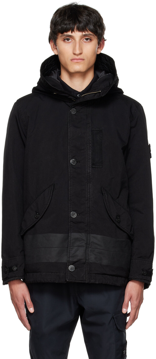 

Черный пуховик David-TC Stone Island