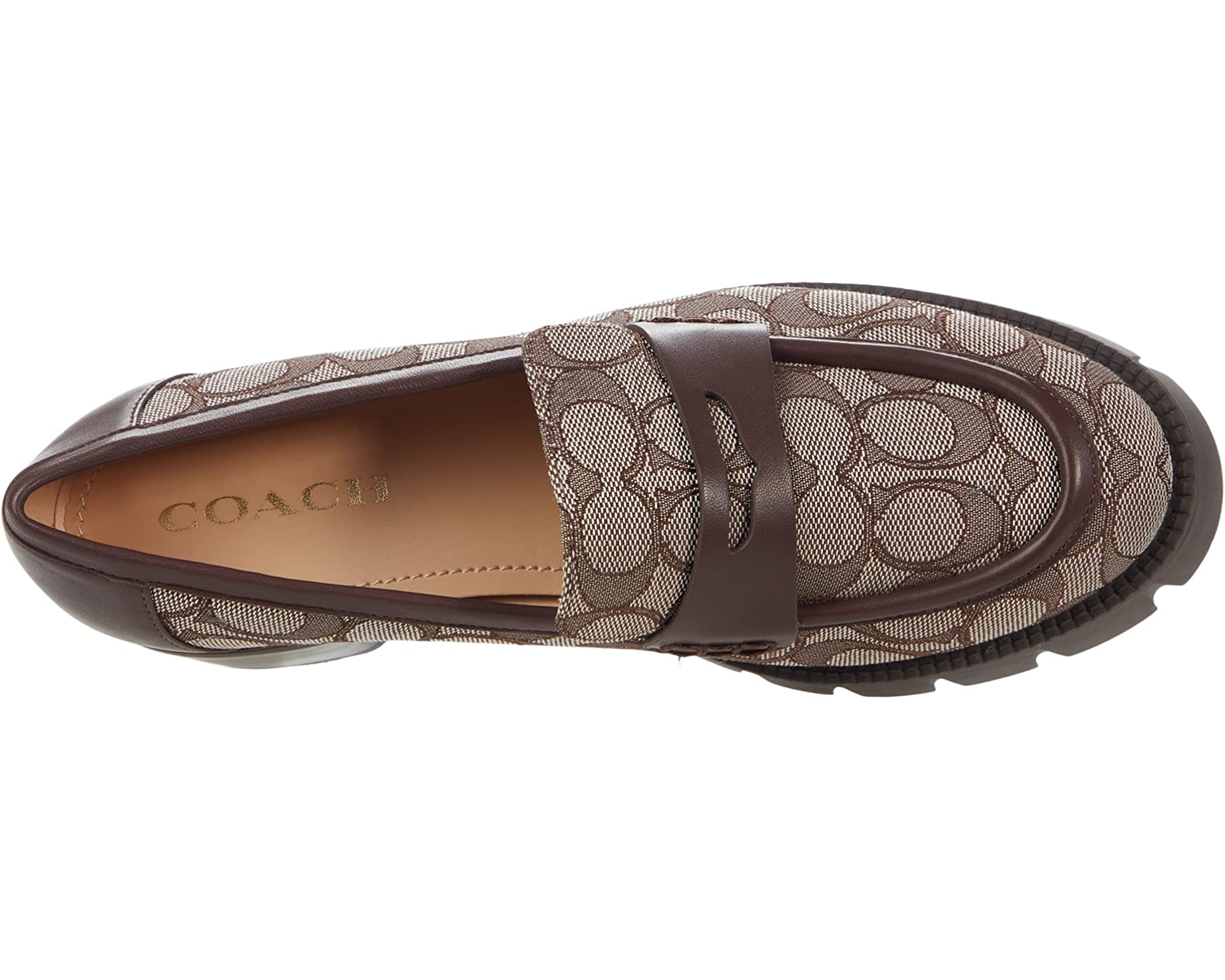 Лоферы Cora Loafer COACH, дуб - фото