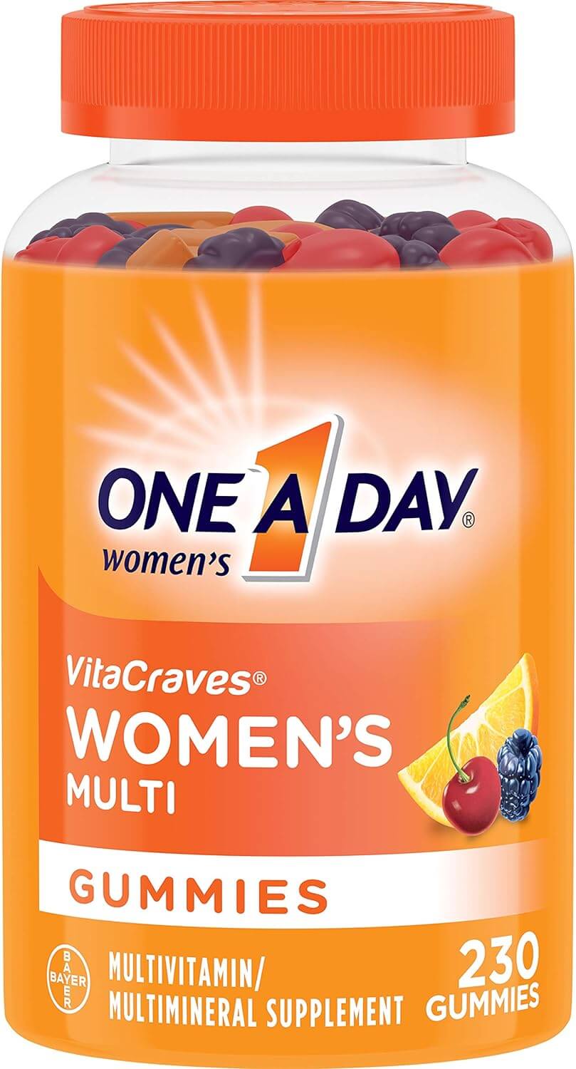 Мультивитамины для женщин One-A-Day Women’s VitaCraves, 230 жевательных таблеток one a day для женщин мультивитамины от фруктовых укусов натуральные фрукты 60 укусов