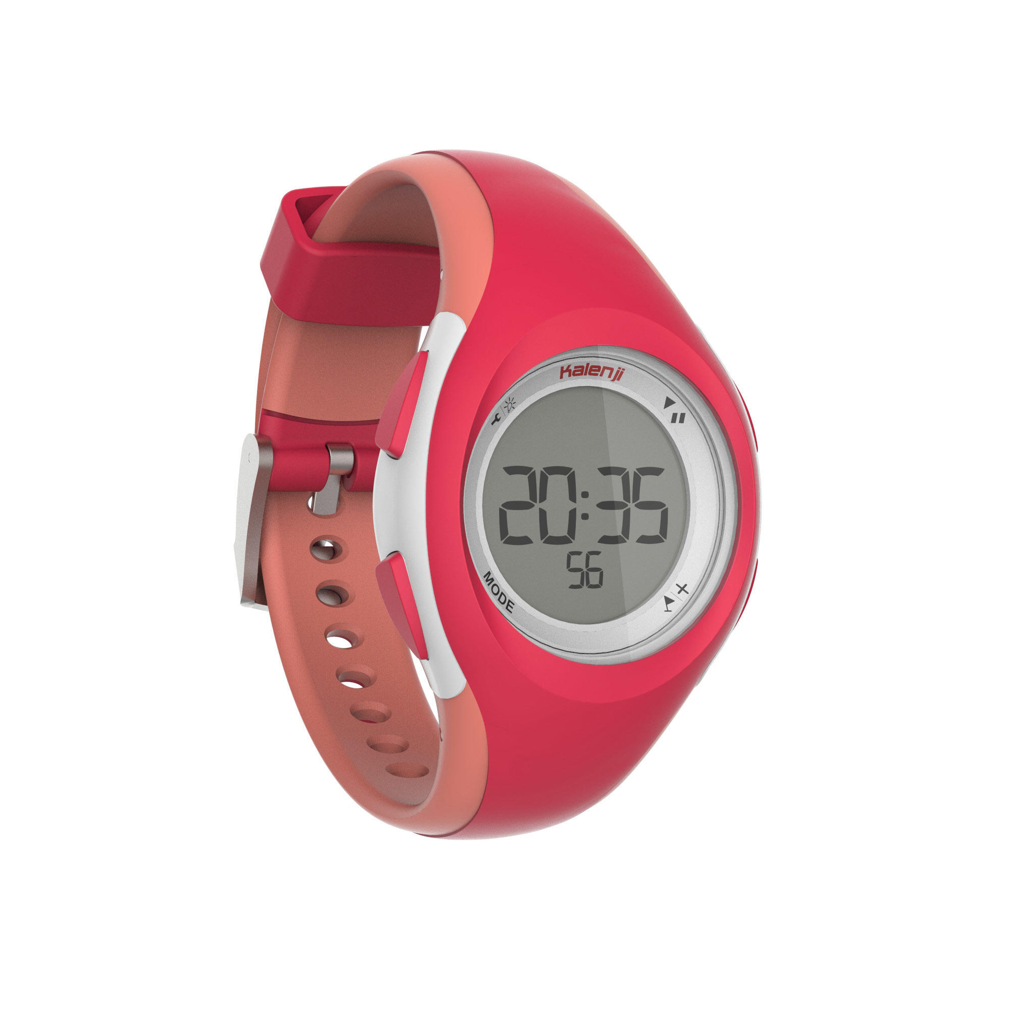 цена Спортивные часы W200 S розовый/коралловый KALENJI, кораллово-розовый/лососево-розовый