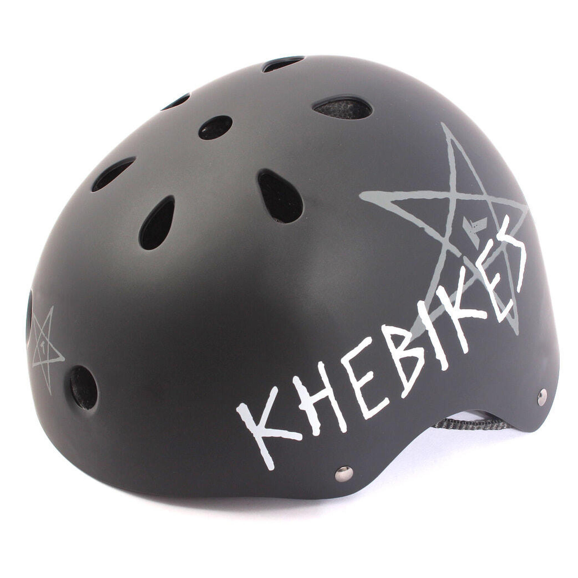 цена Шлем Khebikes BMX PRO BLACK MATT S, черный