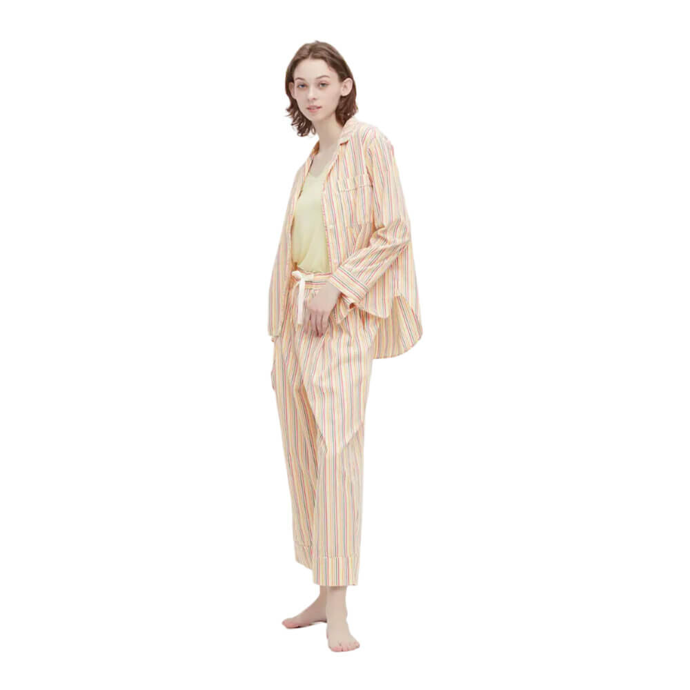

Спальные брюки Uniqlo Princesse Tam Tam Striped Pyjama, светло-зеленый