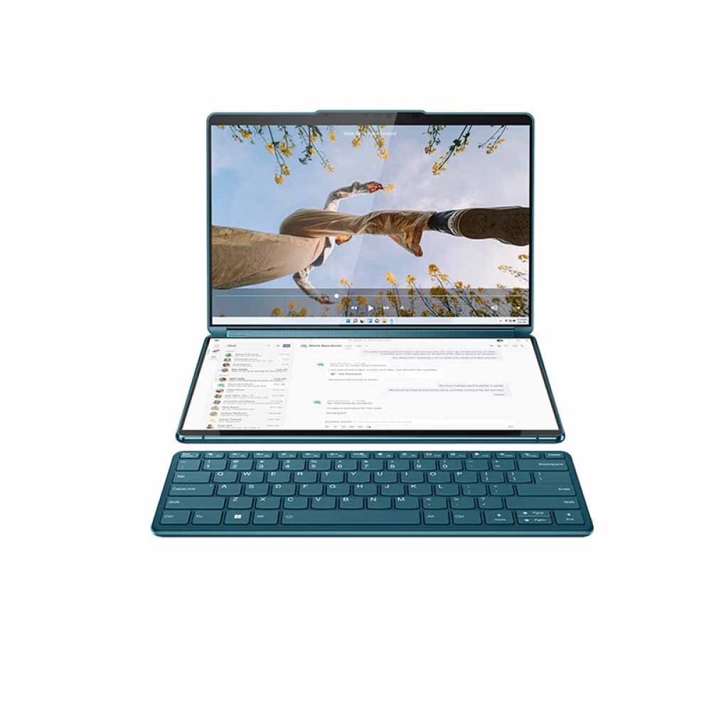 Ноутбук Lenovo Yoga 9i 13.3'', 16Гб/1Тб, i7-1355U, зеленый, английская клавиатура цена и фото