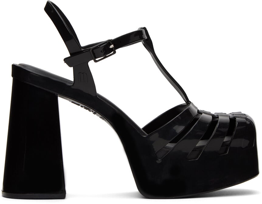 

Черные босоножки на каблуке для вечеринки Melissa