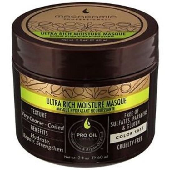 

Увлажняющая маска для густых волос, 60 мл Macadamia Professional, Ultra Rich Moisture