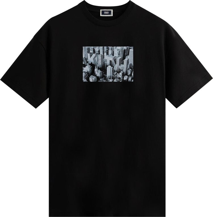 

Футболка Kith HQ Tee 'Black', черный