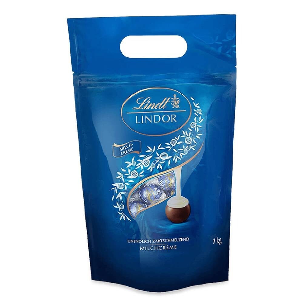 

Конфеты Lindt Lindor Kugel Beutel, молочно-сливочная начинка, 1000г