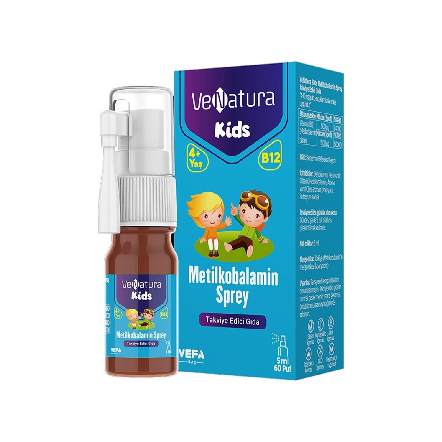 

Venatura Venatura kids B12 метилкобаламин спрей 50 мл - (срок годности: 11/2024)