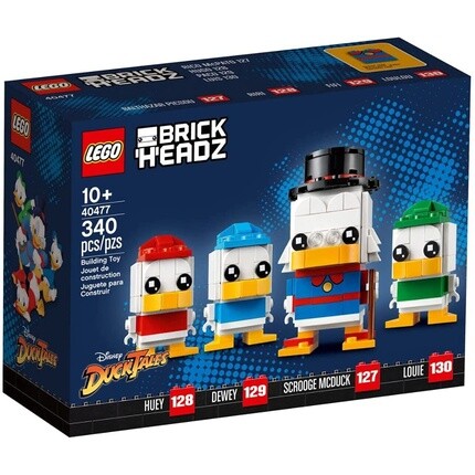 

Фигурка-конструктор Lego 40477 BrickHeadz Disney Скрудж Макдак, Тик, Трюк и След