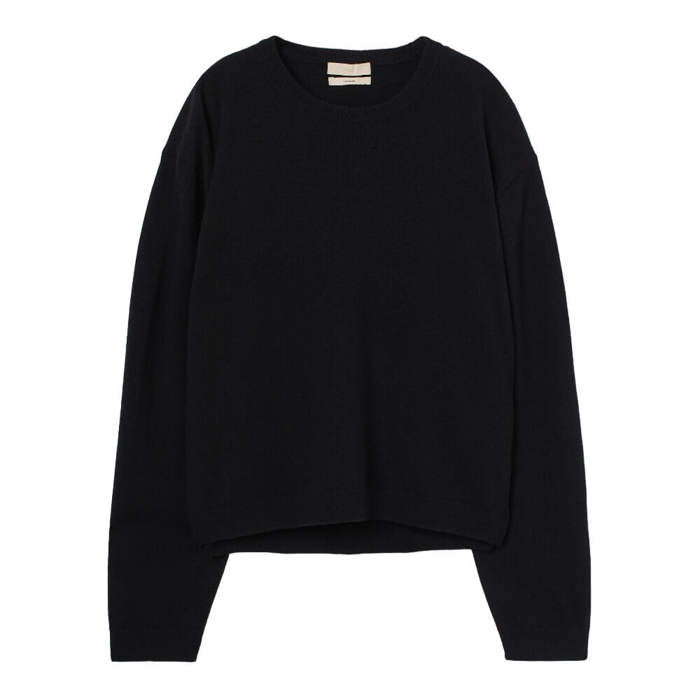 

Свитер H&M Premium Selection Fine-knit Cashmere, черный