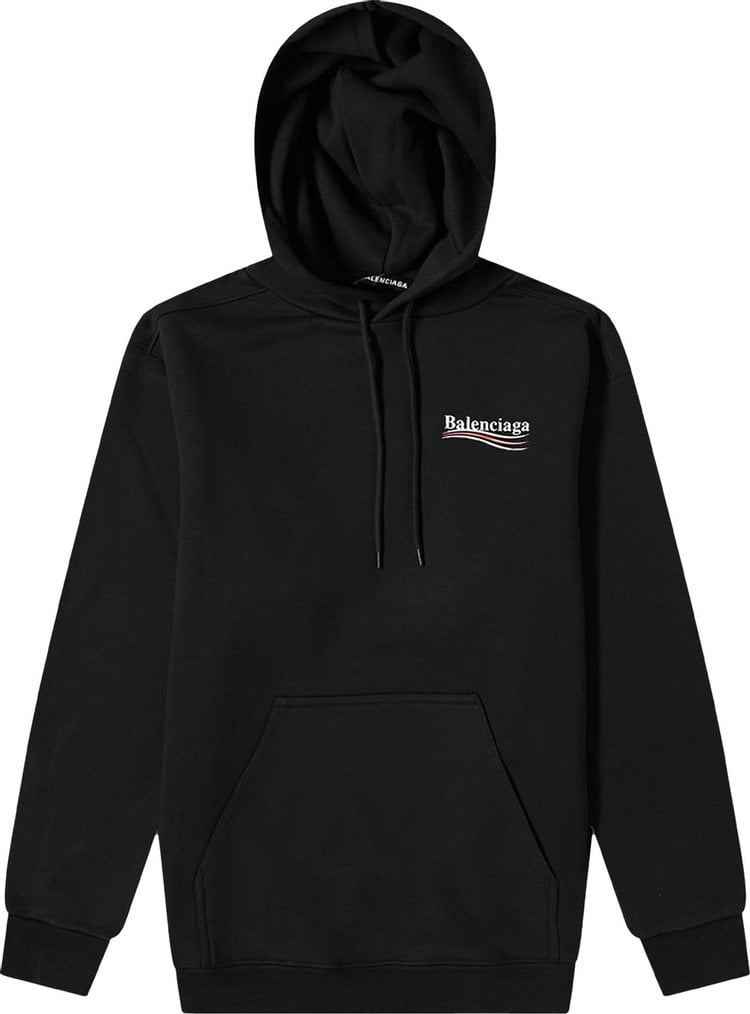 Black sale hoodie balenciaga