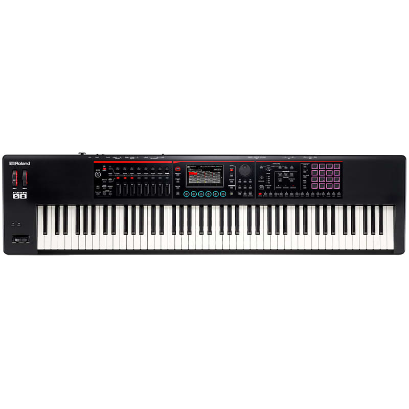 цена Взвешенный 88-клавишный синтезатор Roland FANTOM-08 FANTOM-08 Synthesizer Keyboard