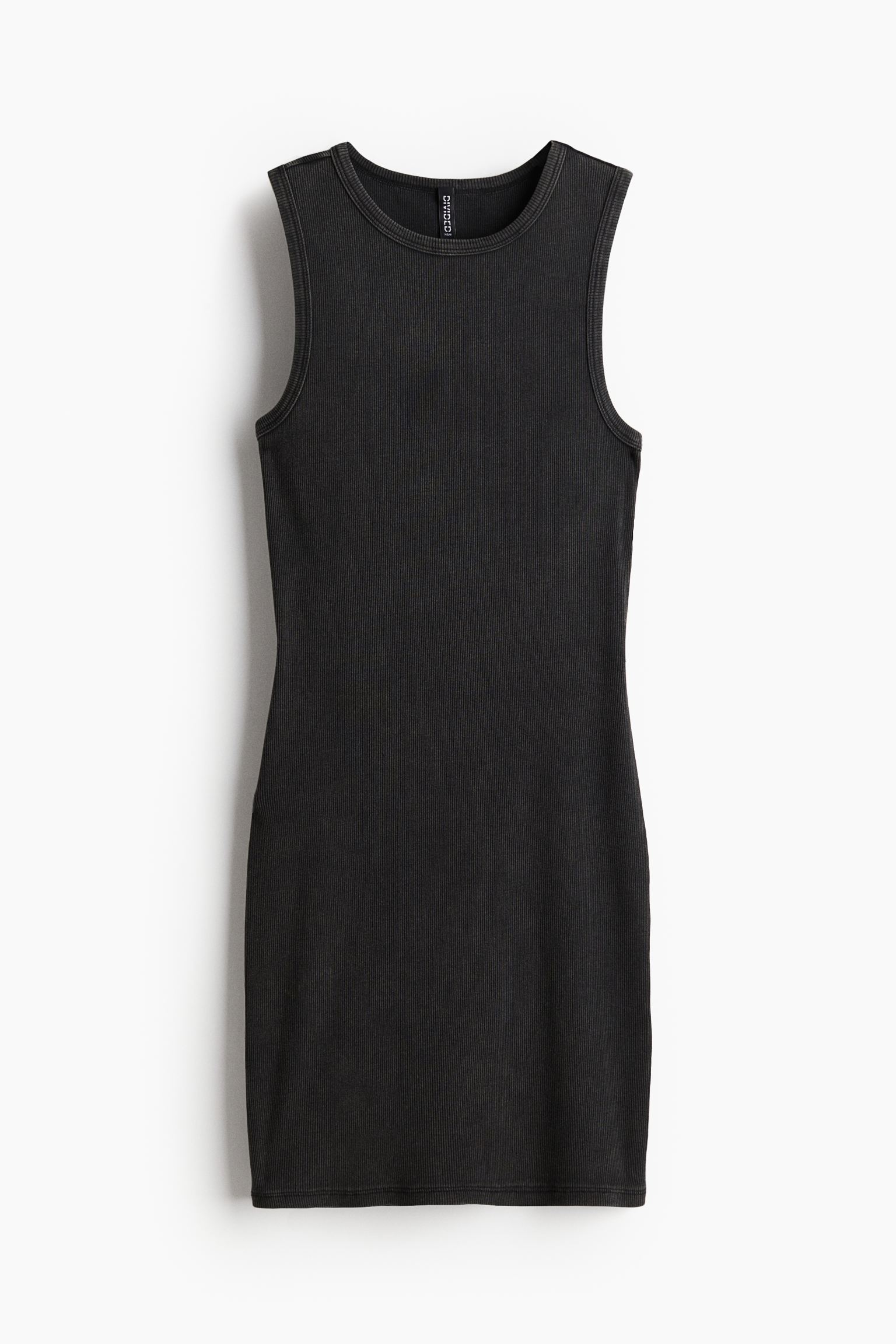 Платье H&M Bubble-hem Peplum Camisole, черный