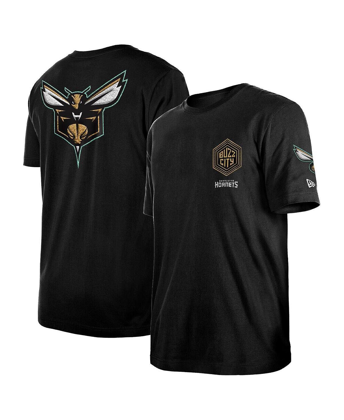 

Мужская черная футболка charlotte hornets 2022/23 city edition elite pack New Era, черный