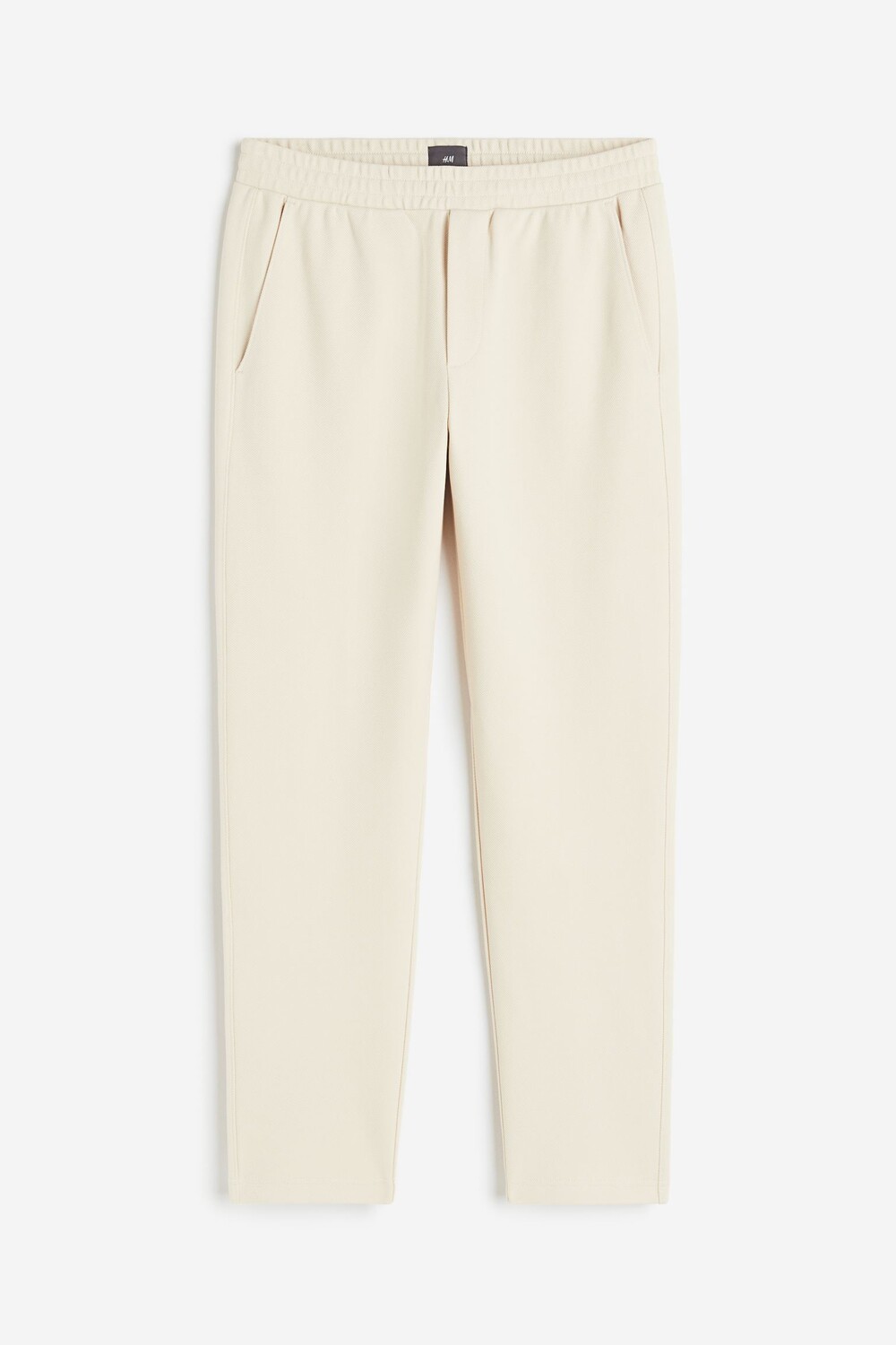 

Брюки H&M Wide Slim Fit Twill, кремовый