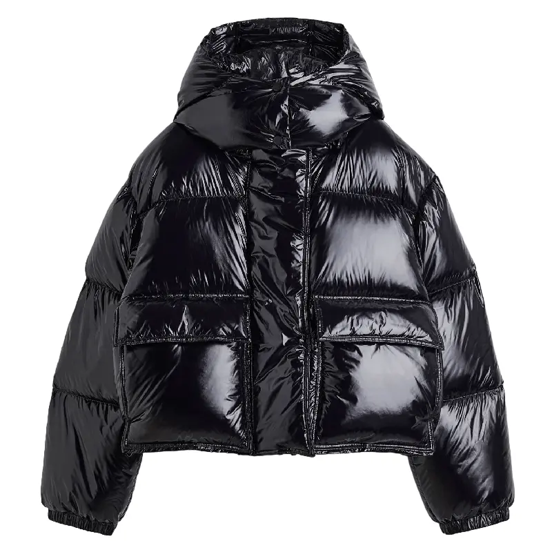 

Пуховик H&M Hooded, черный