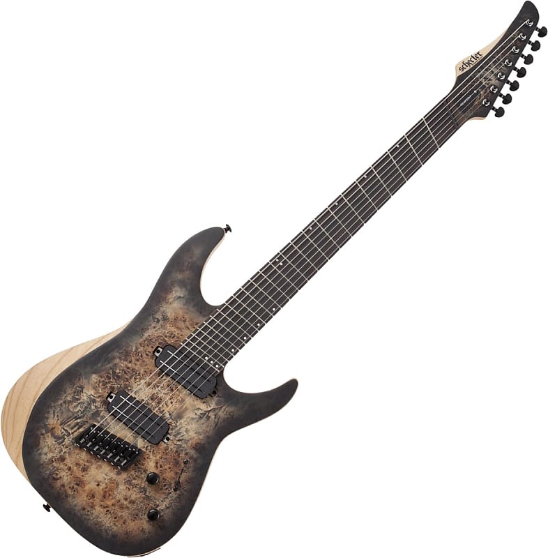 Электрогитара Schecter Reaper-7 Multiscale Electric Guitar in Satin Charcoal Burst