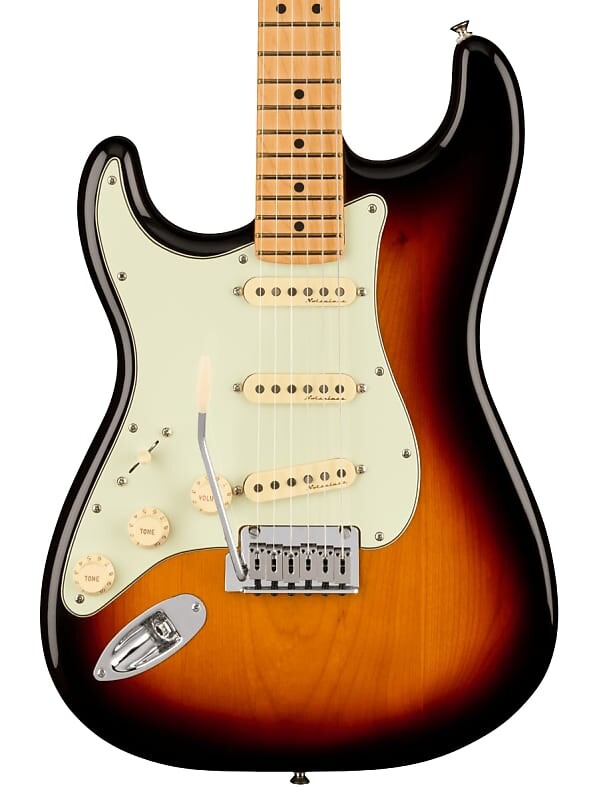 

НОВИНКА Fender Player Plus Stratocaster, левая рука — 3 цвета Sunburst (633) (633) Player Plus Stratocaster, Left-Hand, Maple Fingerboard...