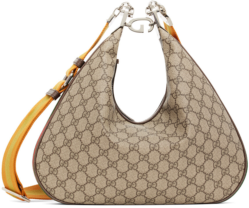 

Бежевая сумка Gancio Attache GG Gucci, Бежевый
