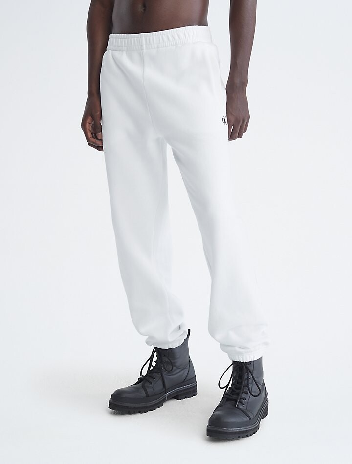 

Флисовые джоггеры с логотипом Archive Calvin Klein, белый