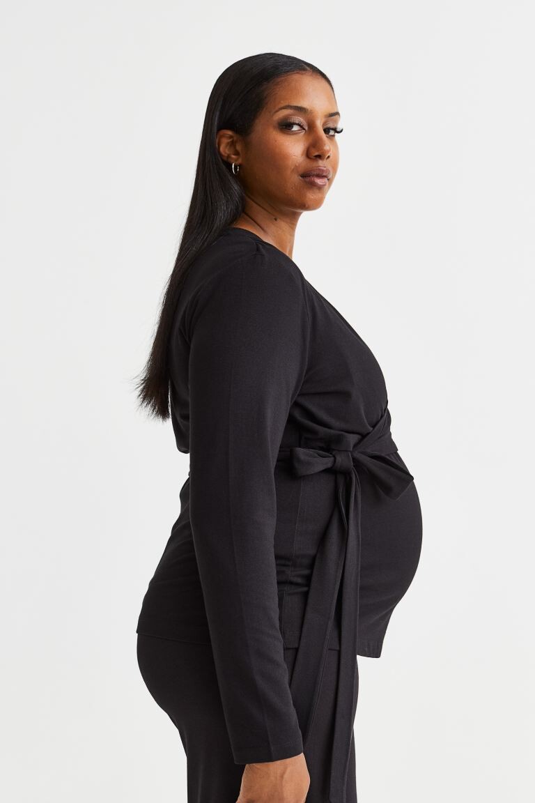 

Топ мамы до и после H&M, черный