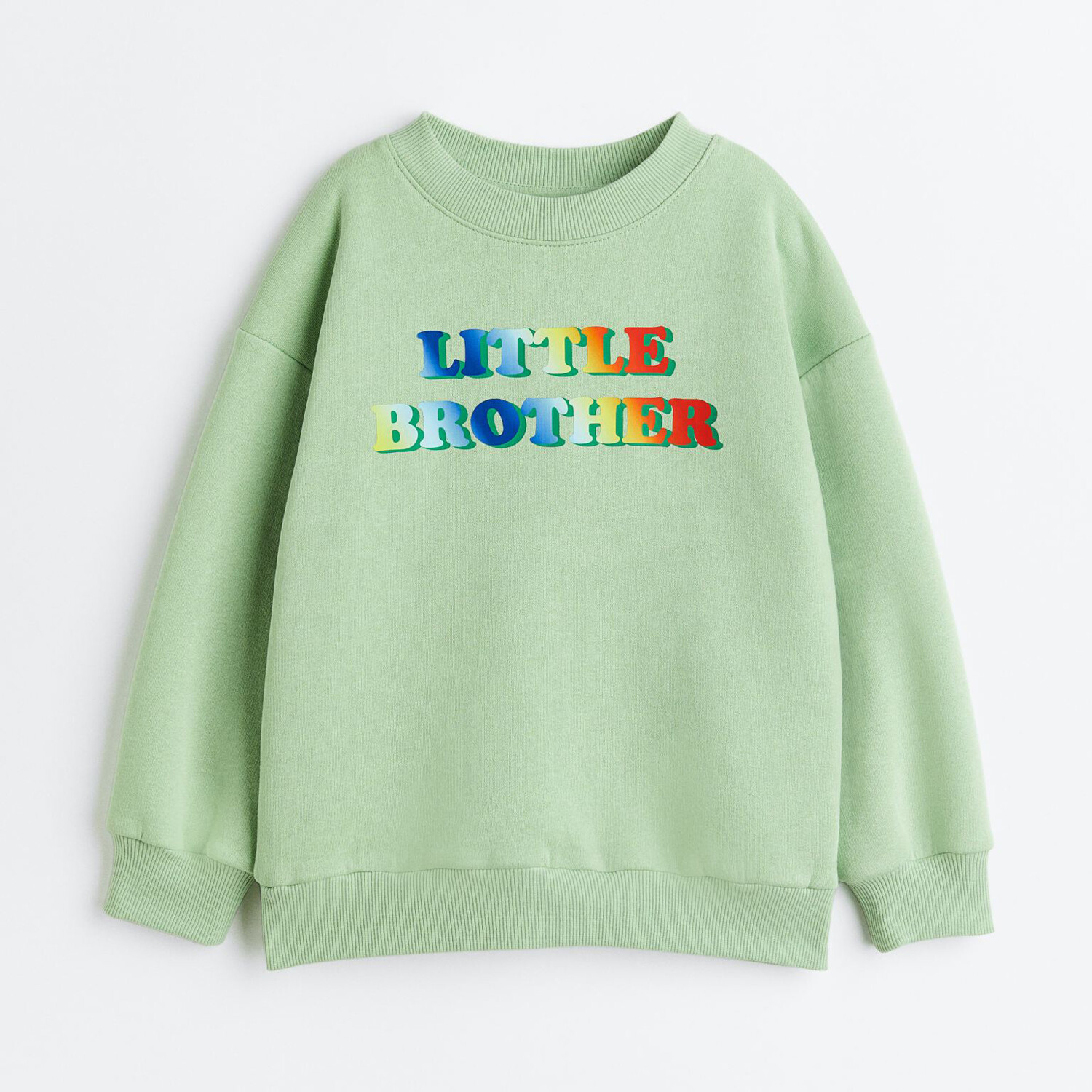 

Толстовка с принтом H&M Sibling Big Brother, светло-зеленый