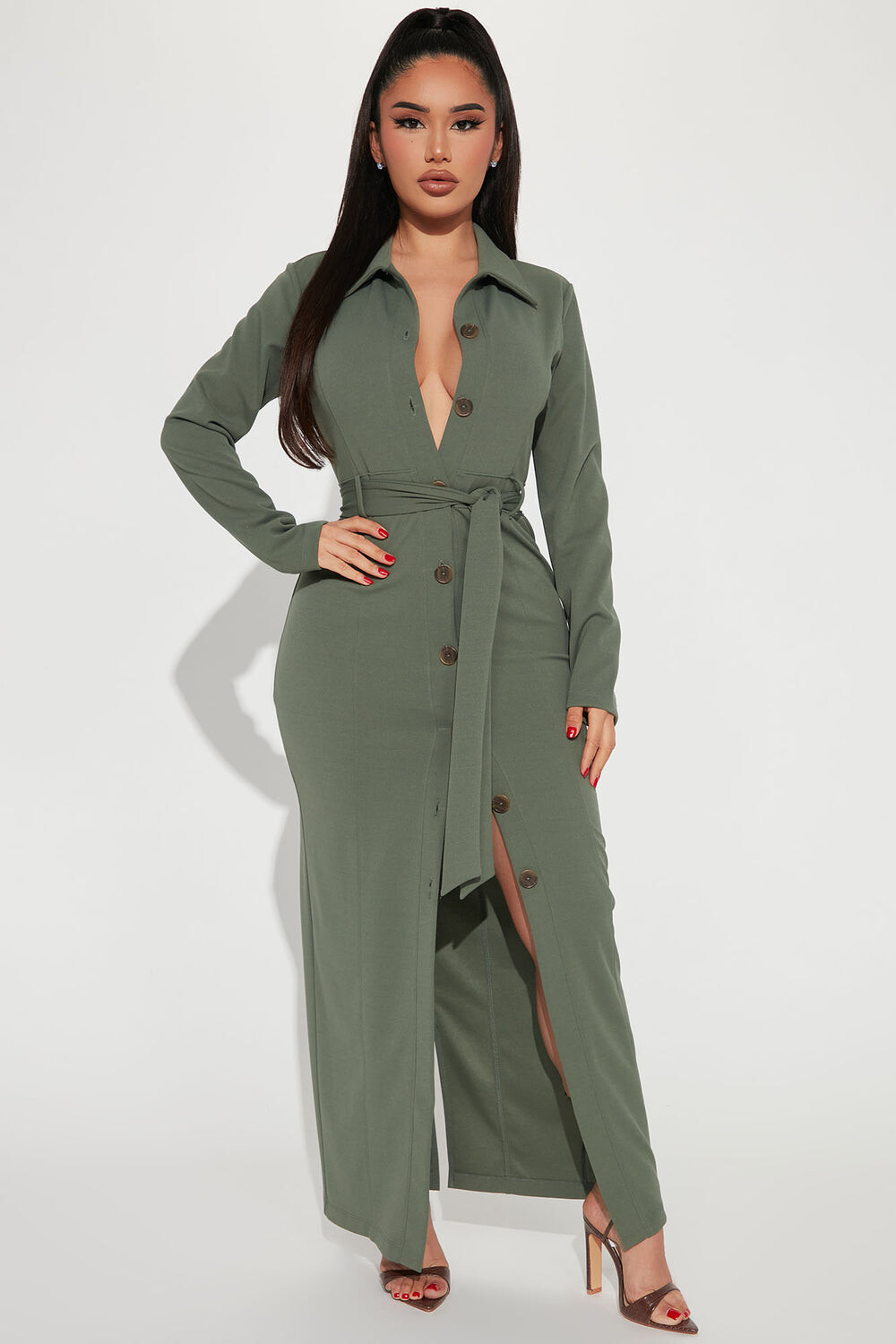 

Платье Fashion Nova CAD88171, оливковый