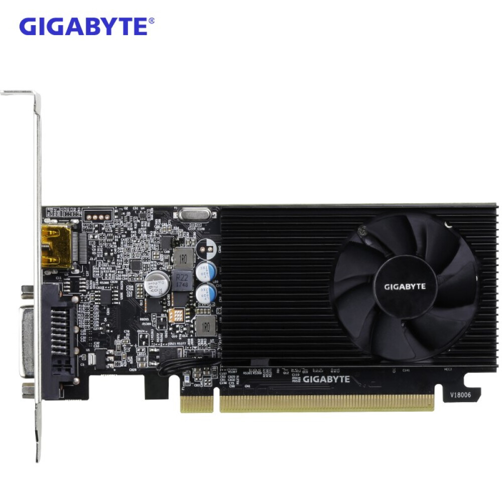 Видеокарта Gigabyte GeForce GT 1030 Low Profile GDDR4 2GB видеокарта gigabyte gt 1030 2gb gv n1030d4 2gl