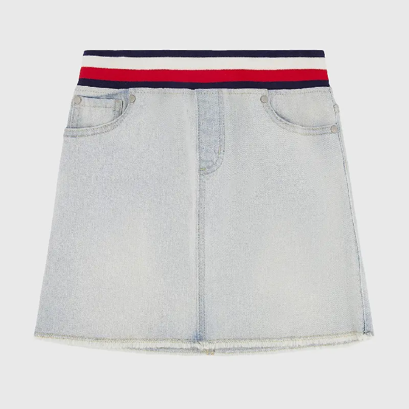 

Джинсовая юбка Tommy Hilfiger Big Kids' Pull-on, голубой