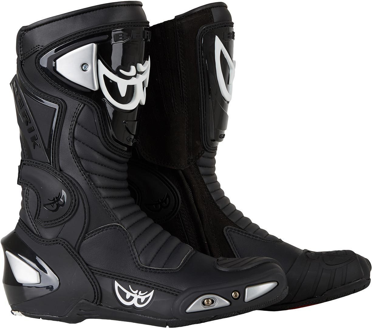 Мотоциклетные ботинки Berik Race-X Racing кожаные, черный мотоциклетные ботинки gamma hugo черный