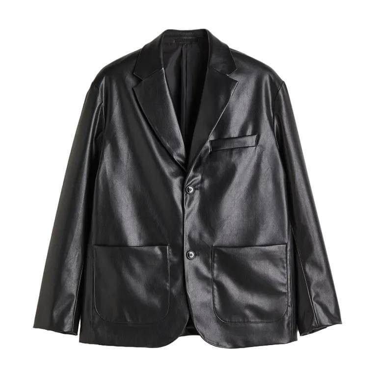 Жакет H&M Relaxed Fit Unconstructed, черный куртка h