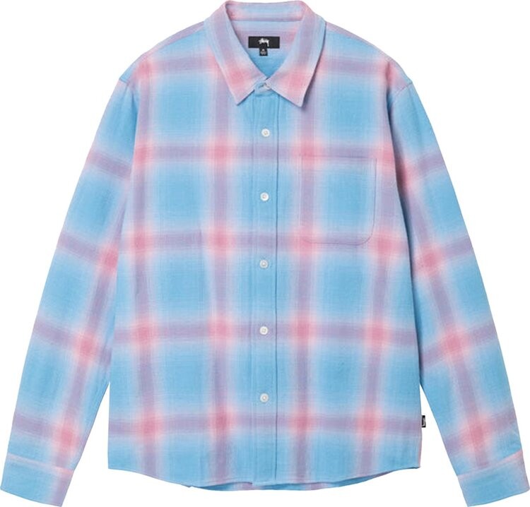 

Рубашка Stussy Hellshire Plaid Shirt 'Blue', синий