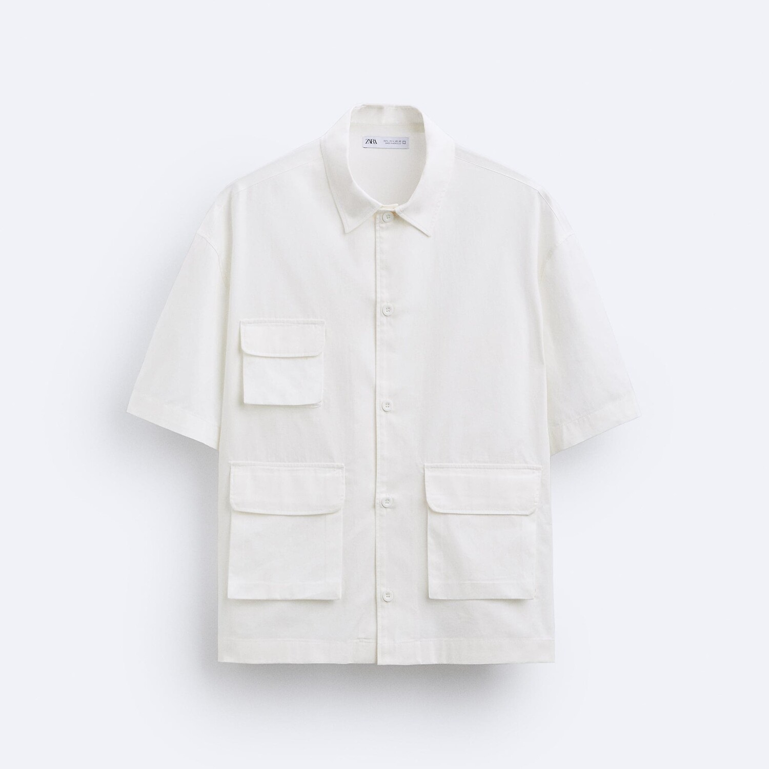 

Рубашка С Карманами ZARA, белый