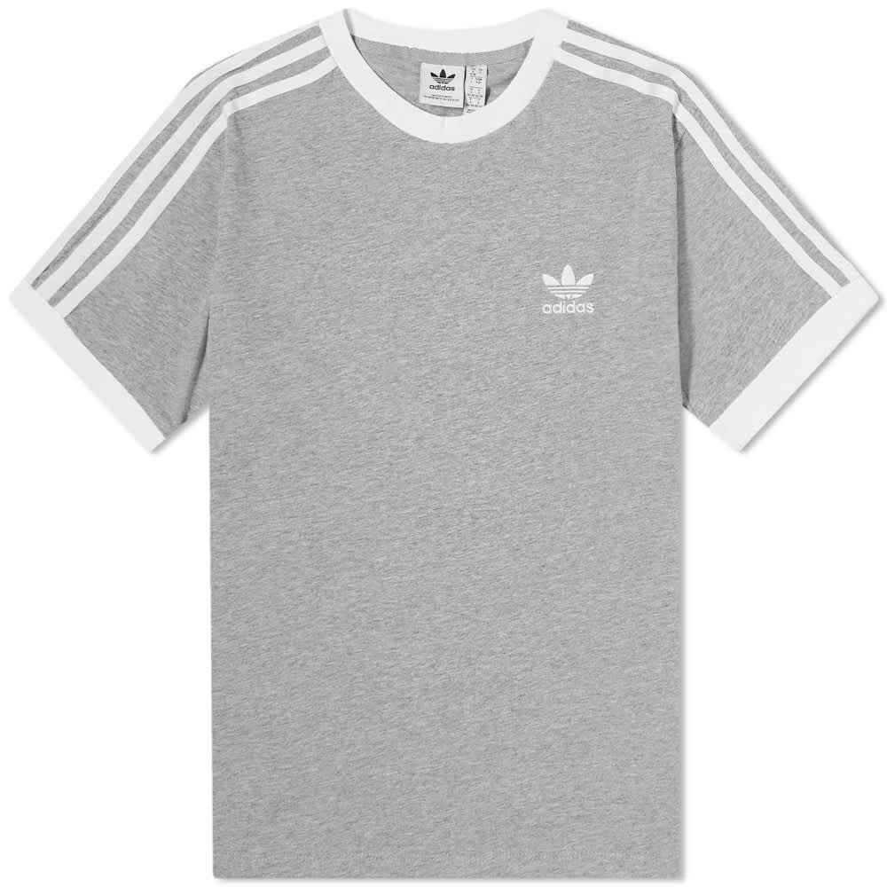 

Футболка Adidas 3 Stripes, светло-серый