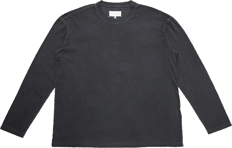 

Футболка Maison Margiela Washed Long-Sleeve T-Shirt Pearl, черный