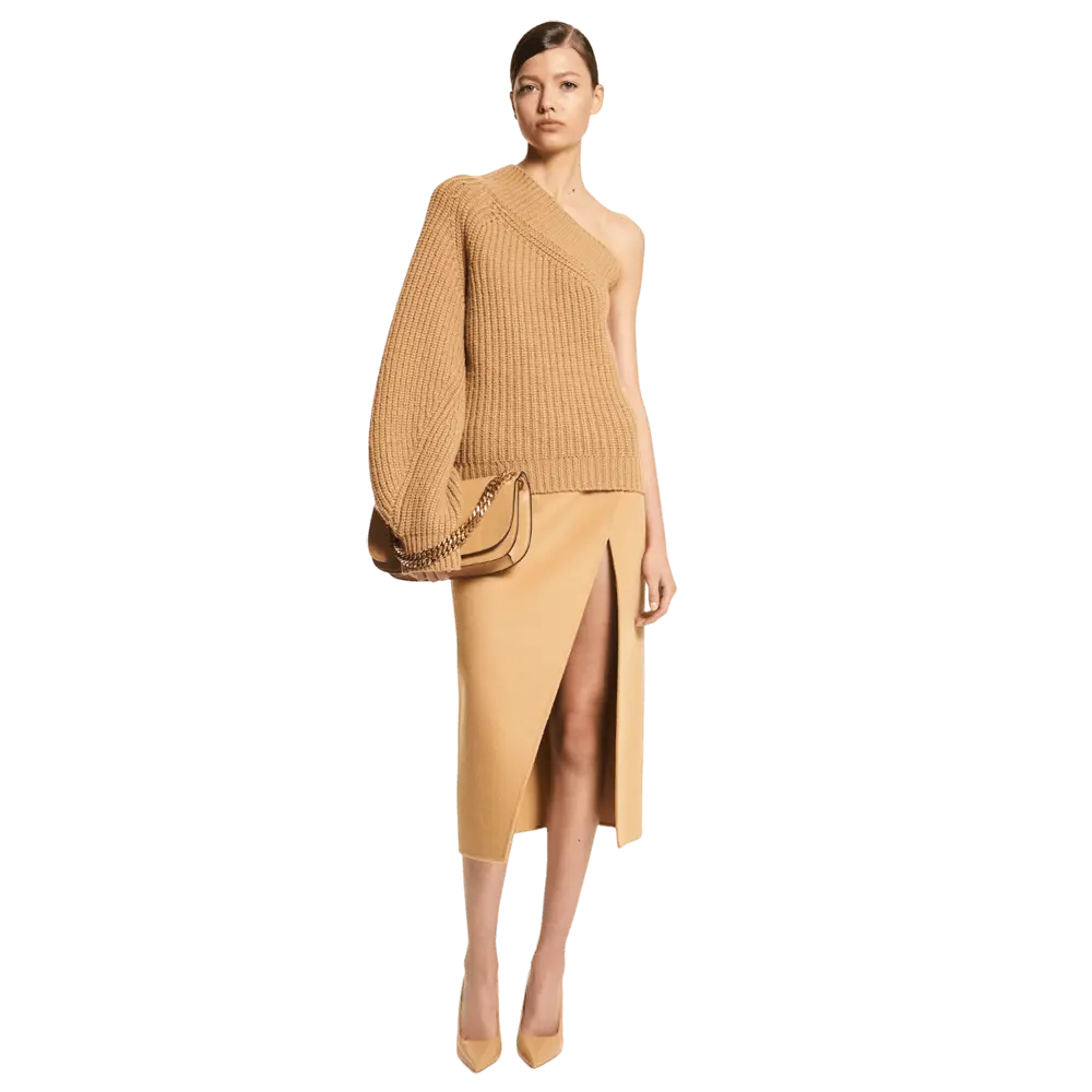 

Юбка Michael Kors Double Face Cashgora Scissor, коричневый