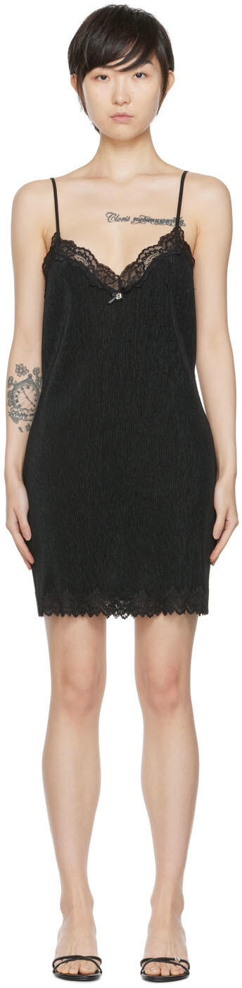 

Черное мини-платье из полиэстера alexanderwang.t