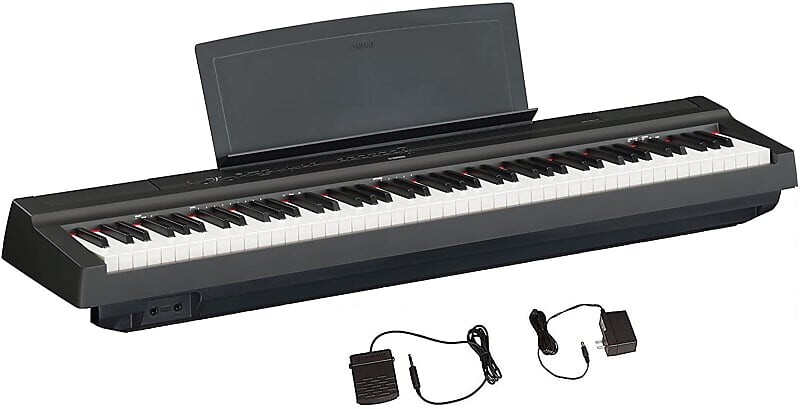 

Yamaha P-125 88-клавишное взвешенное цифровое пианино черного цвета с педалью сустейна P-125 88-Key Weighted Digital Piano