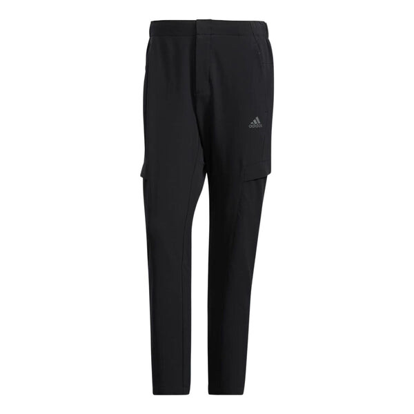 

Спортивные штаны Adidas Solid Color Logo Printing Straight Sports Black, Черный
