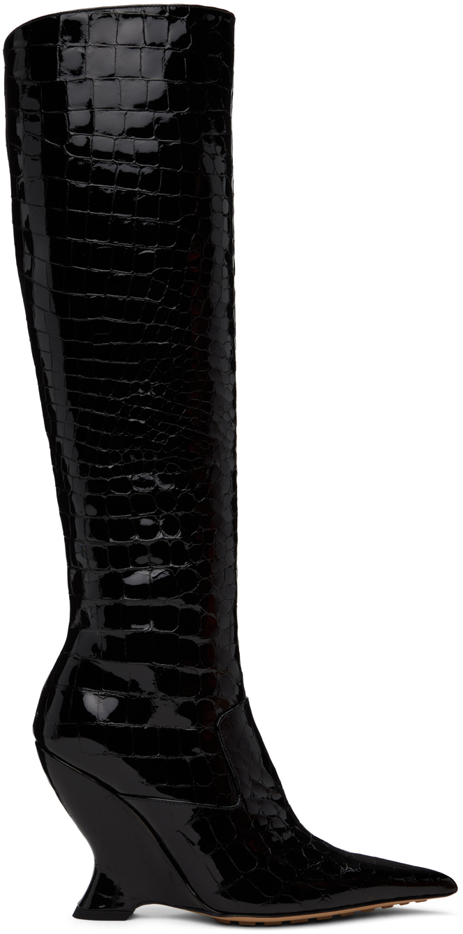 

Черные ботинки пунта Bottega Veneta, Черный