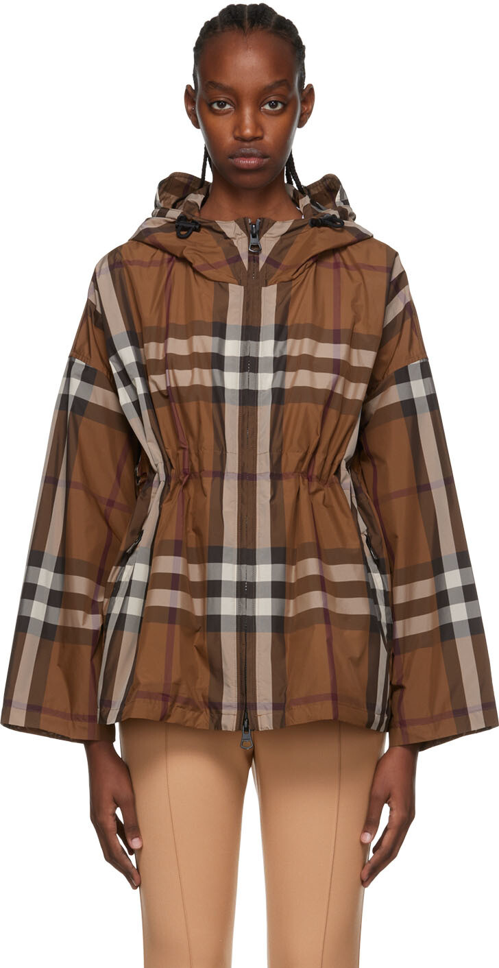

Коричневая нейлоновая куртка Burberry, Коричневый