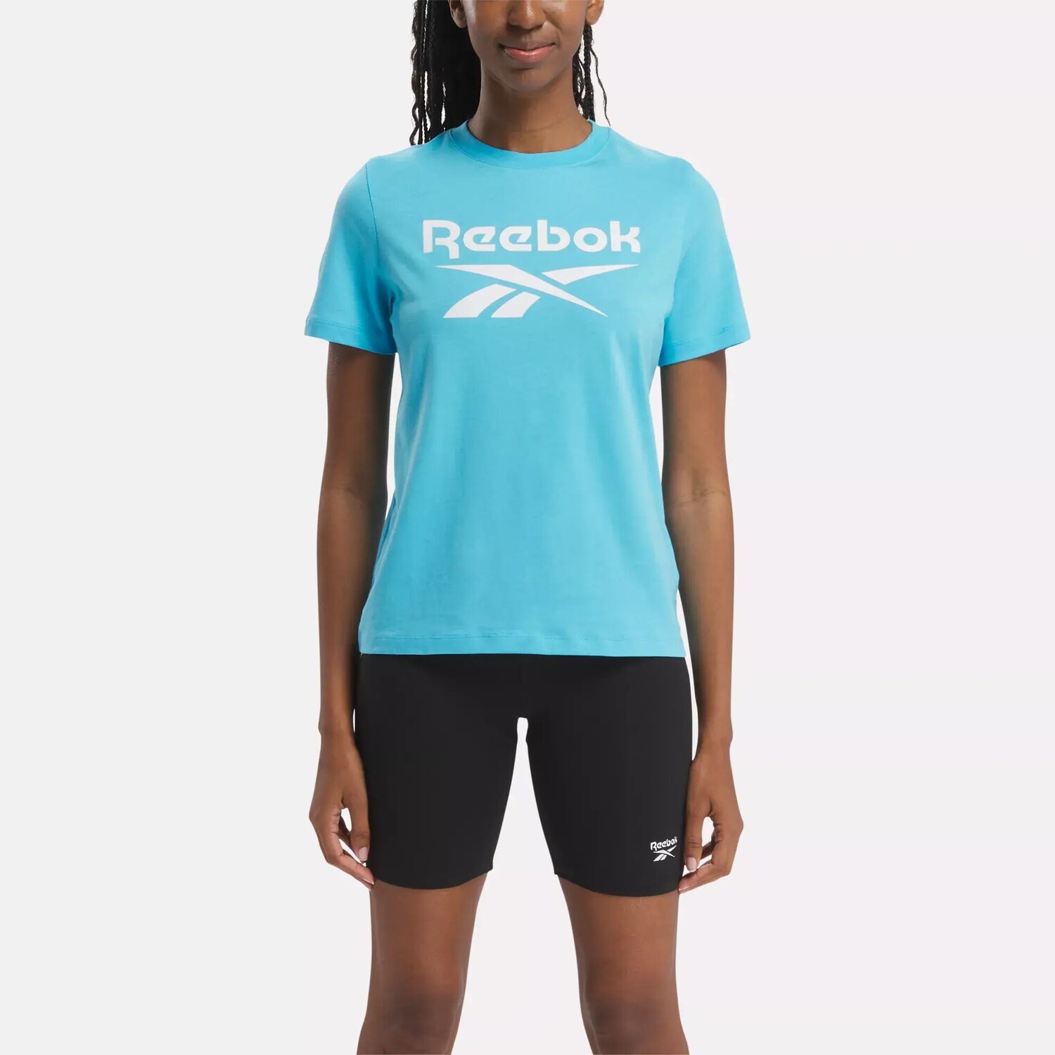

Футболка Identity с большим логотипом Reebok, голубой