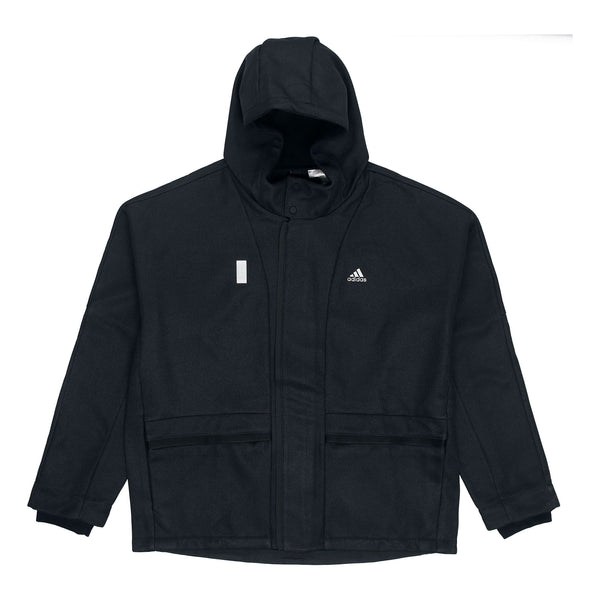 Куртка adidas Wj Wv Bond Jkt Sports hooded Logo Jacket Black, черный