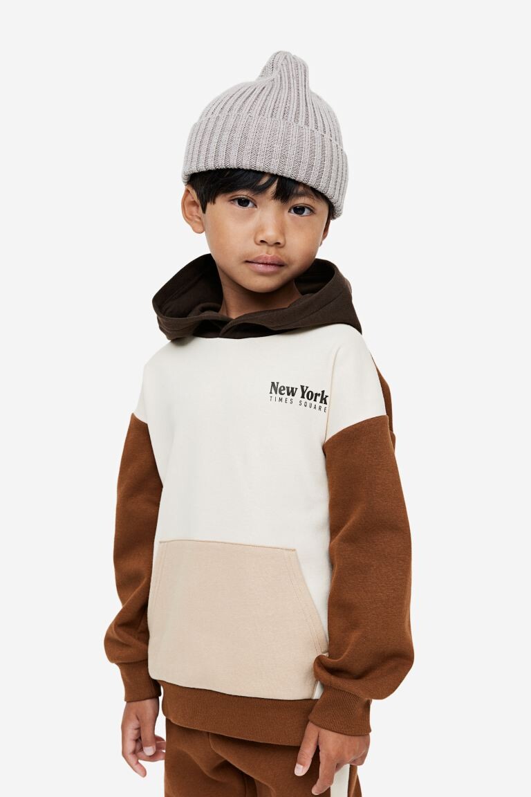 Топ с капюшоном и принтом H&M