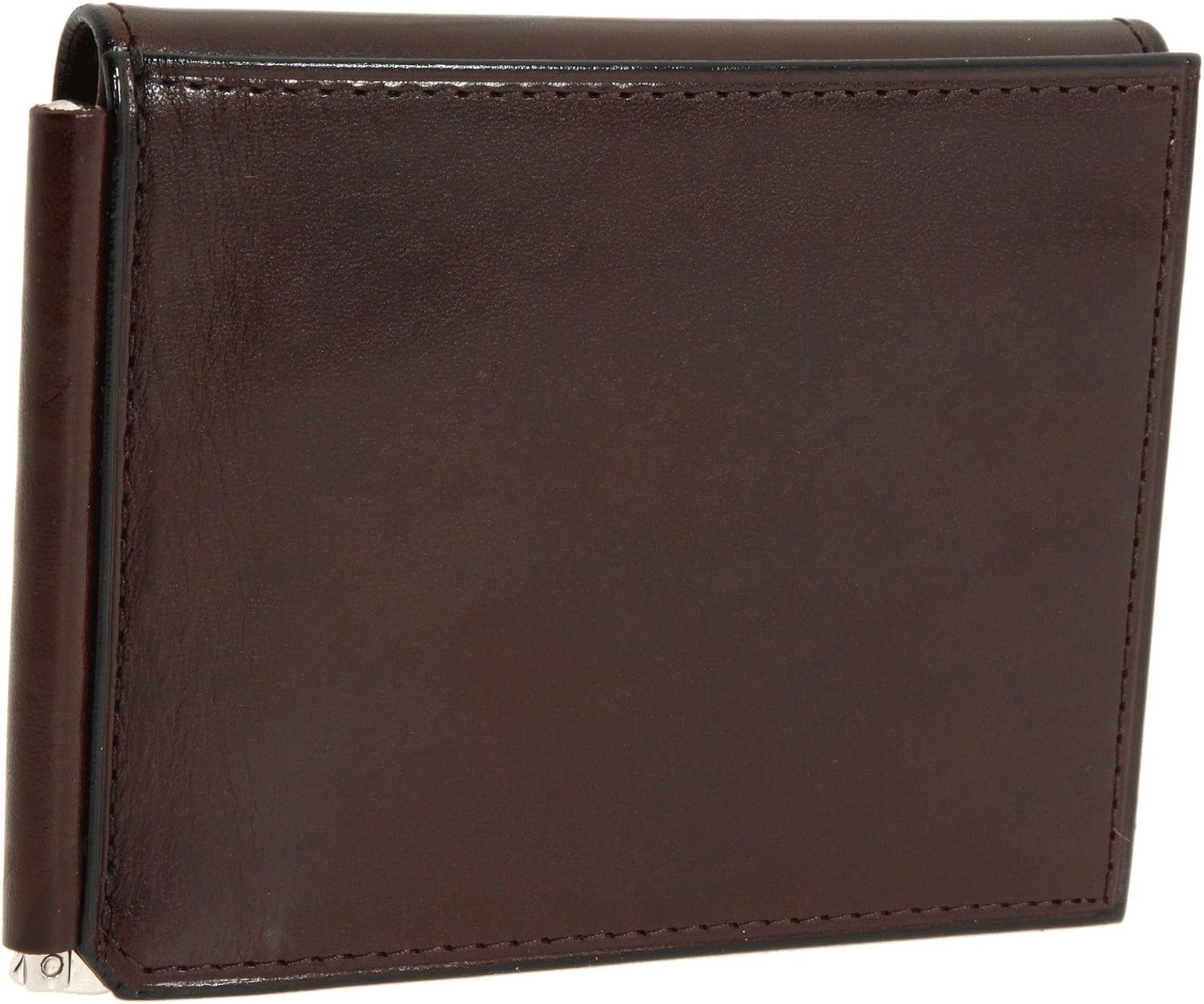 Кошелек Old Leather Collection - Money Clip w/ Pocket Bosca, цвет Dark Brown Leather