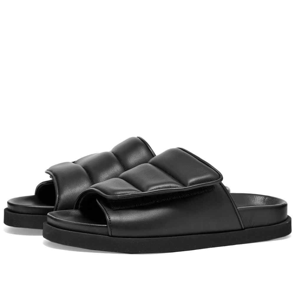 

Шлепанцы Gia Borghini Leather Puffy Velcro Slide